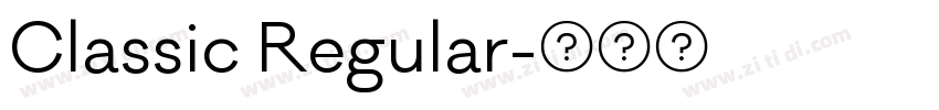 Classic Regular字体转换